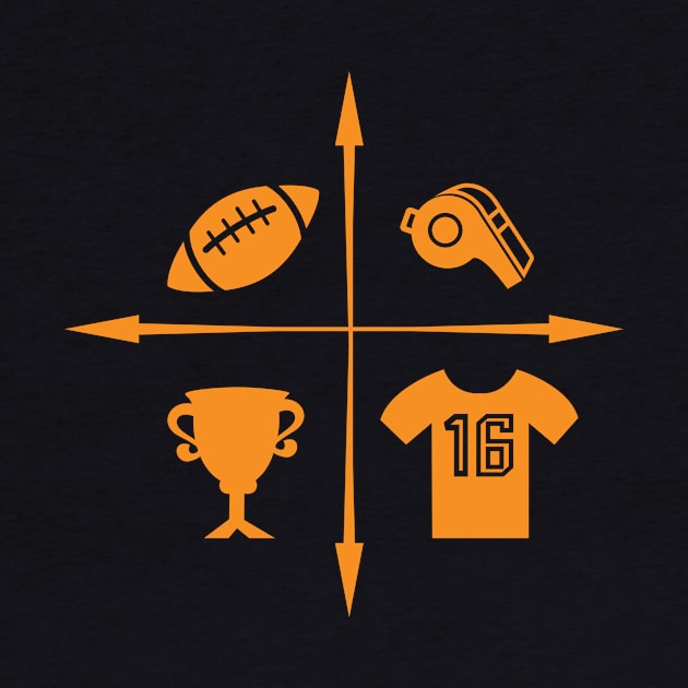 American Football Icons by Foxxy Merch